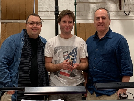 Chris Foster at a film recording session
